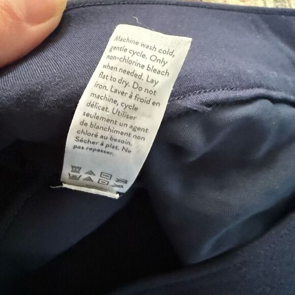 Spanx Ponte Knit Navy Blue Skinny Pants The Perfect Pant Ankle L - Picture 7 of 7